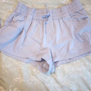 Aerie High Waist Light Blue Shorts